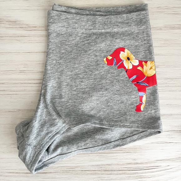PINK Victoria's Secret Other - Victoria’s Secret VS PINK Cotton Shortie Boyshort - Grey with Tropical Dog Logo